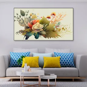 Acrylic Florae Muse Wall Painting