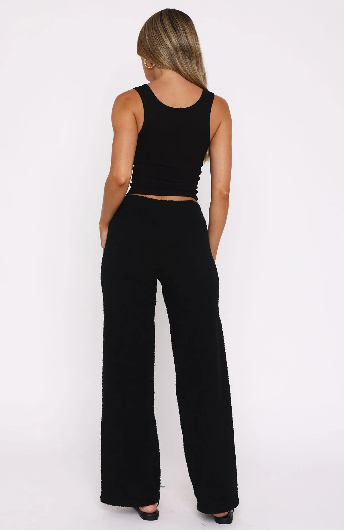 Act Natural Knit Pants Black