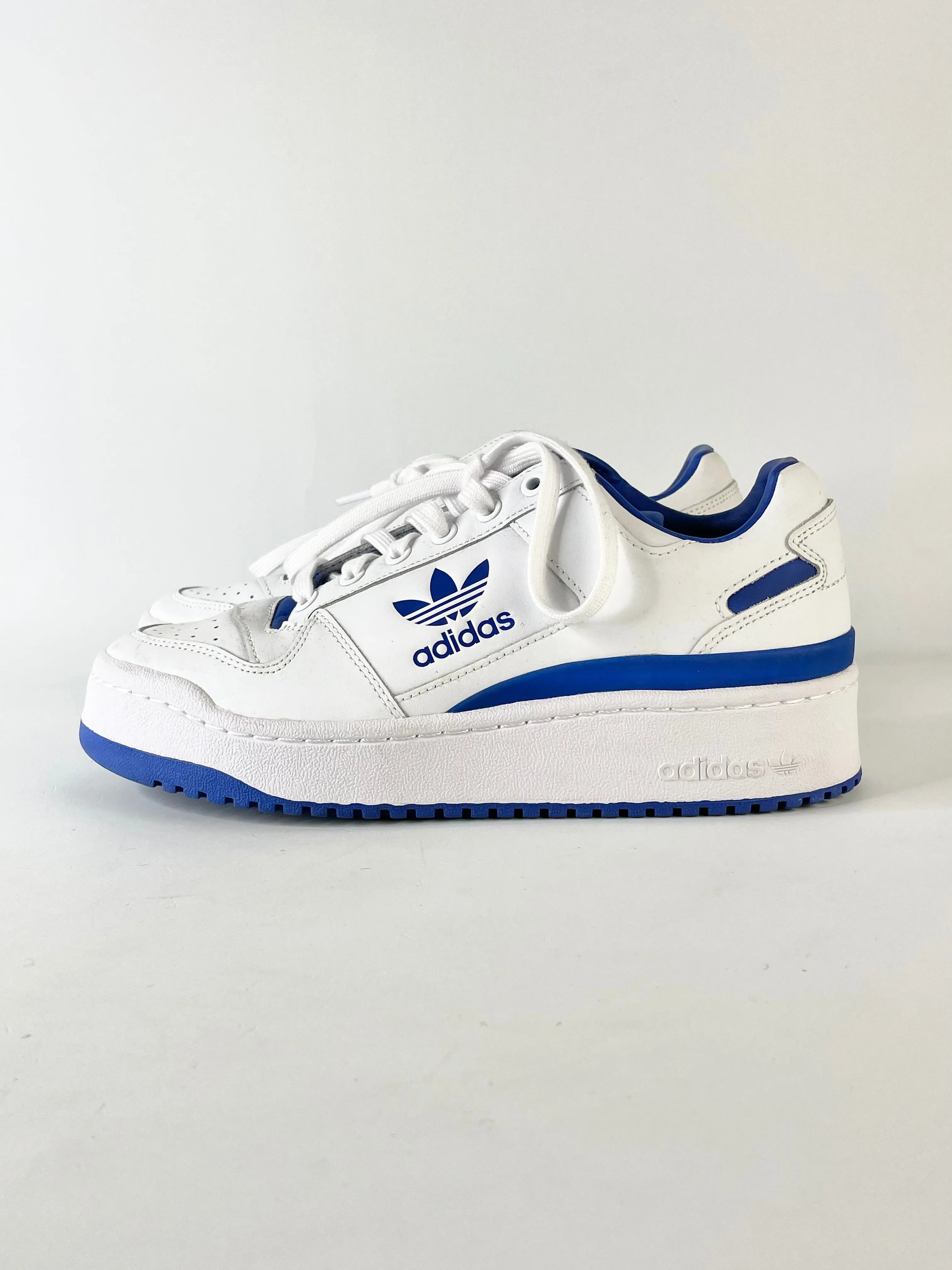 Adidas Forum Bold White & Royal Blue Sneakers - EU41