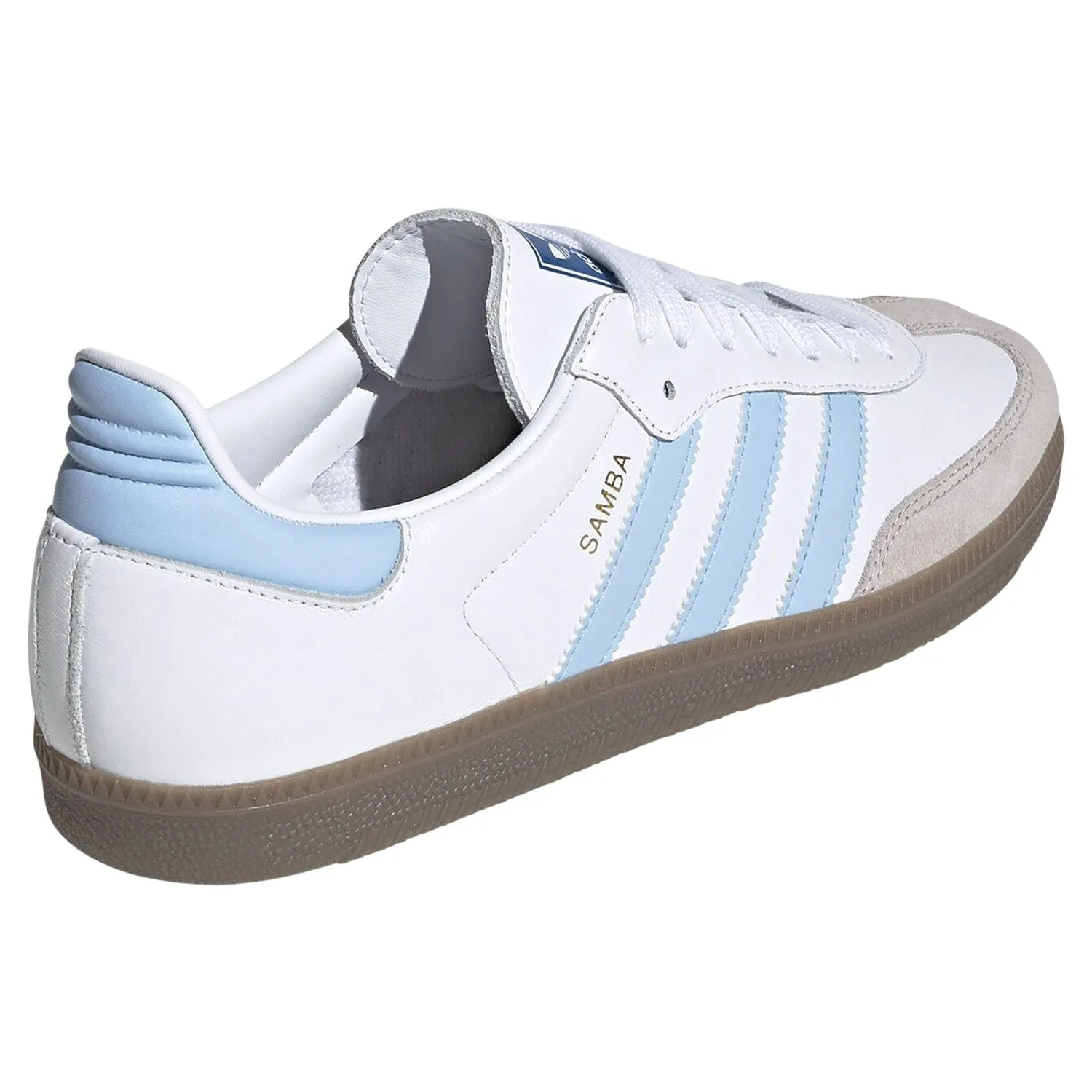 adidas Originals Samba OG Trainers - White & Sky Blue