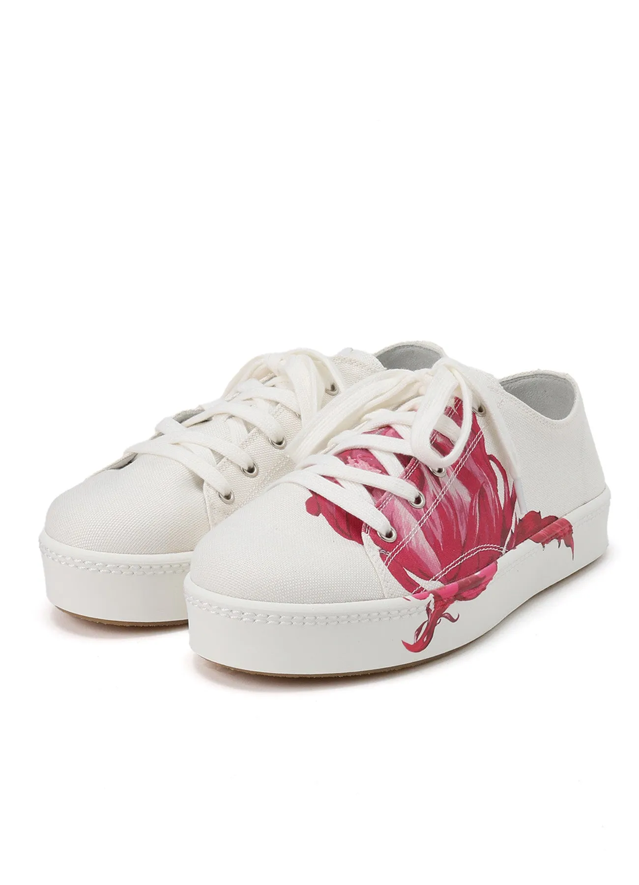 CACTUS DESIGN  PRINT LOW-CUT CANVAS SNEAKER