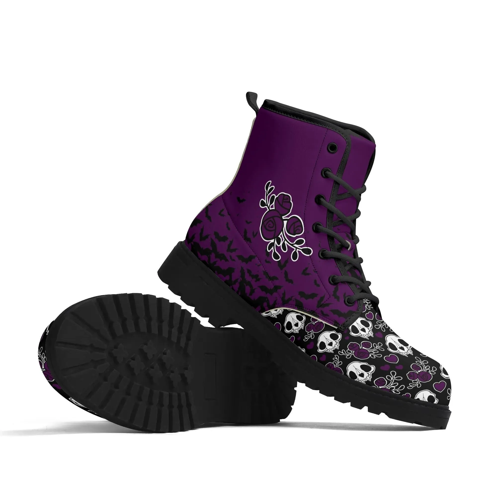 Catmint's / Cat Skulls Women's Leather Boots