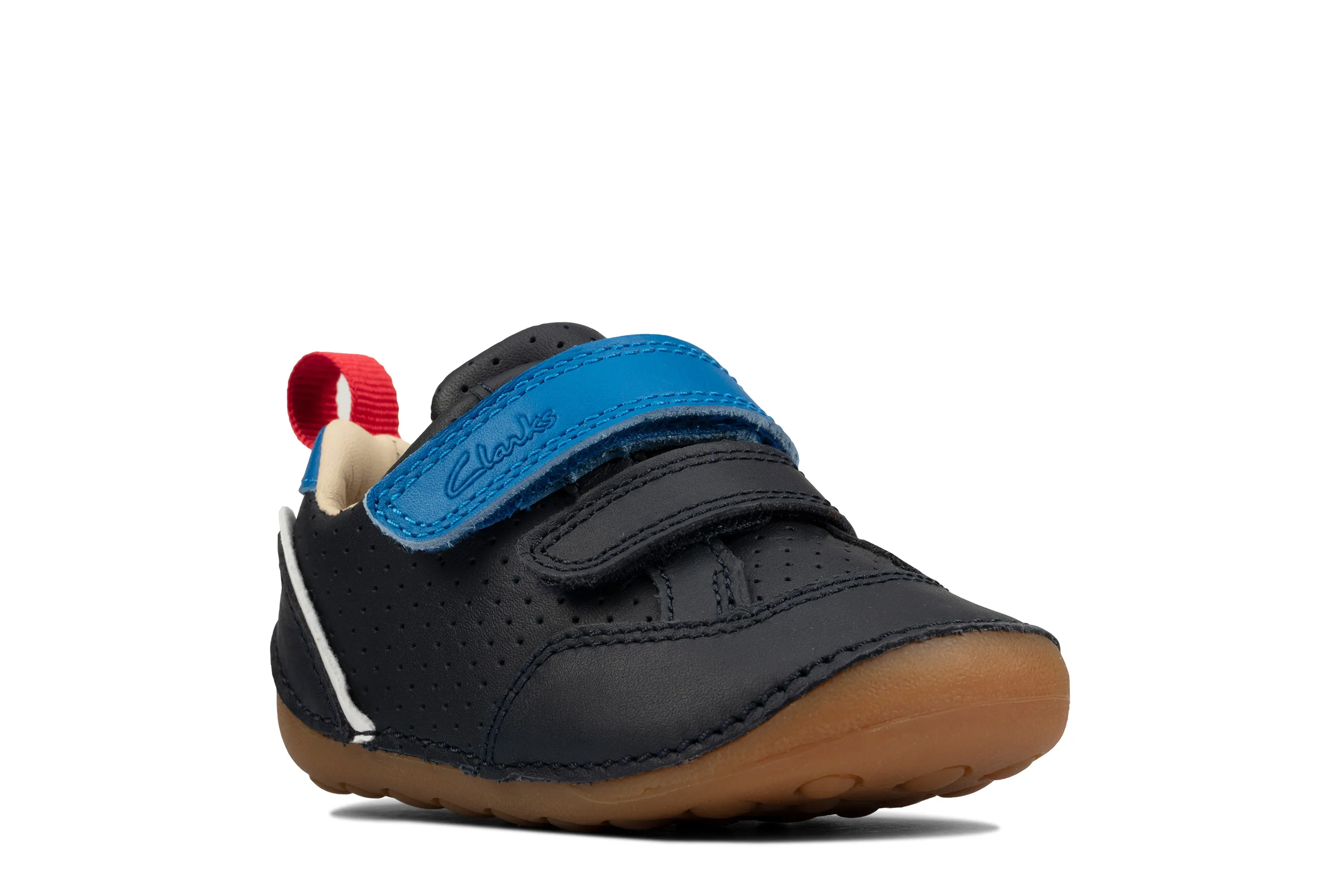 Clarks Tiny Sky T Navy Leather