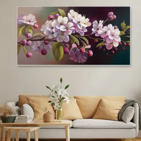 Electra Lavender Floral Wall Painting