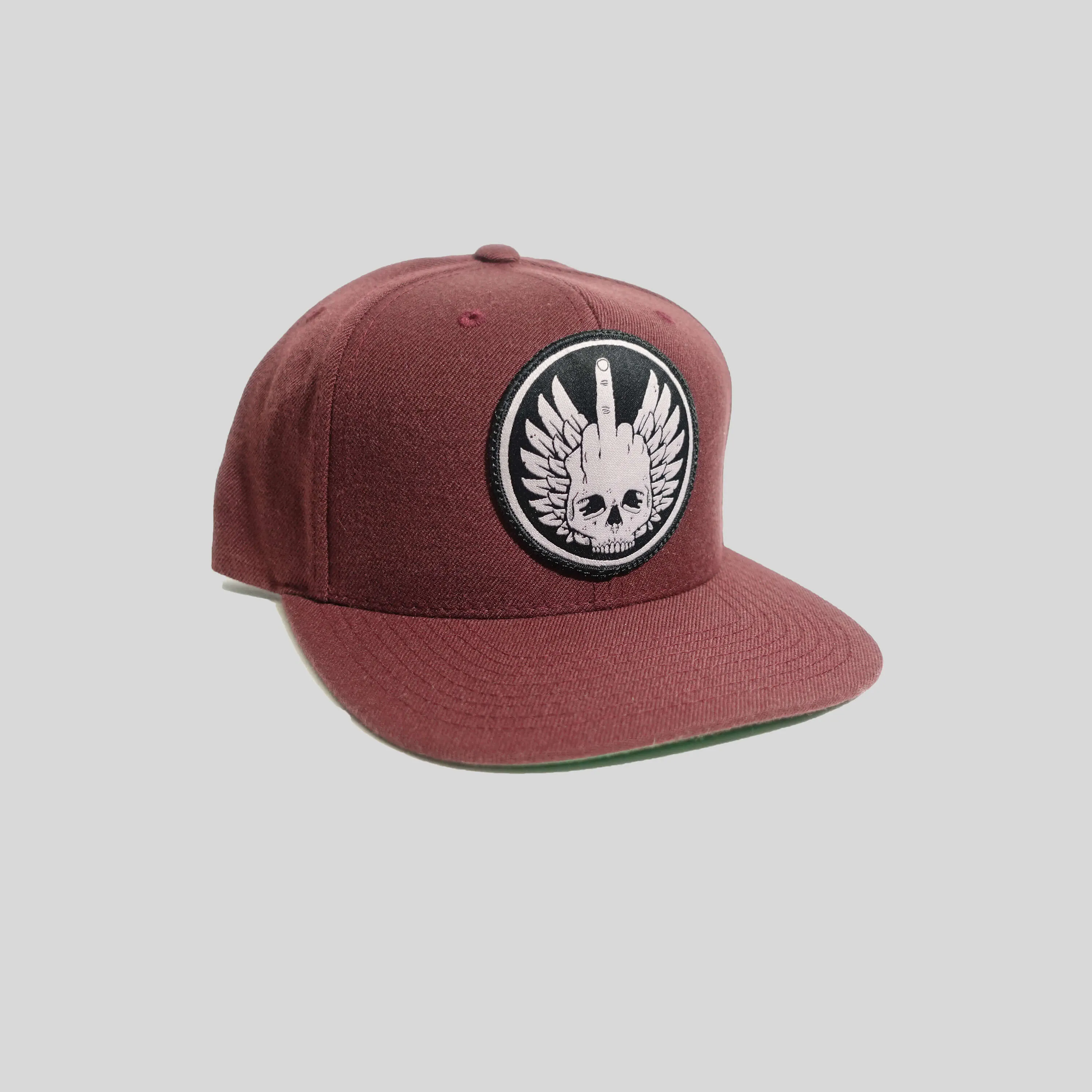 F*ckhead Maroon Snapback Cap by Jeremy Fish