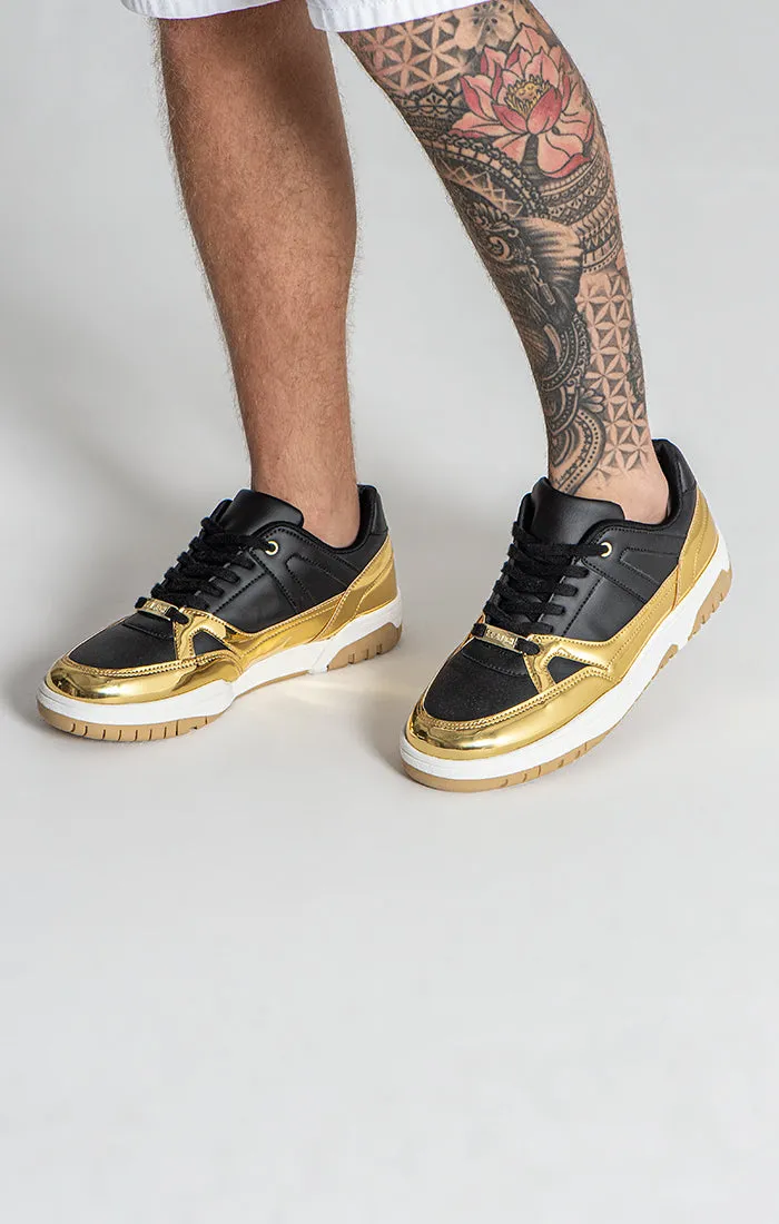 Gold Luxe Track Sneakers