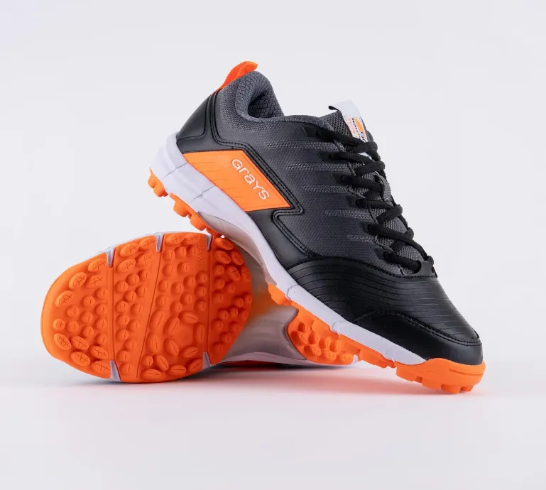 Grays Adults Hockey Shoe Flash 3.0 Shoe Black/Orange