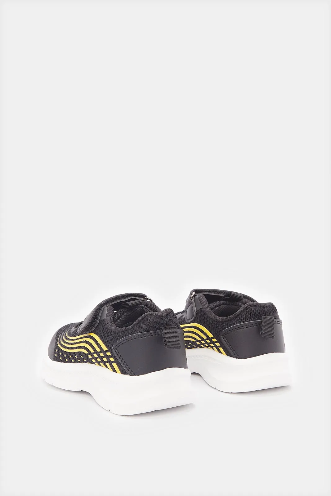 Infant Boys Black Colour Block Trainers