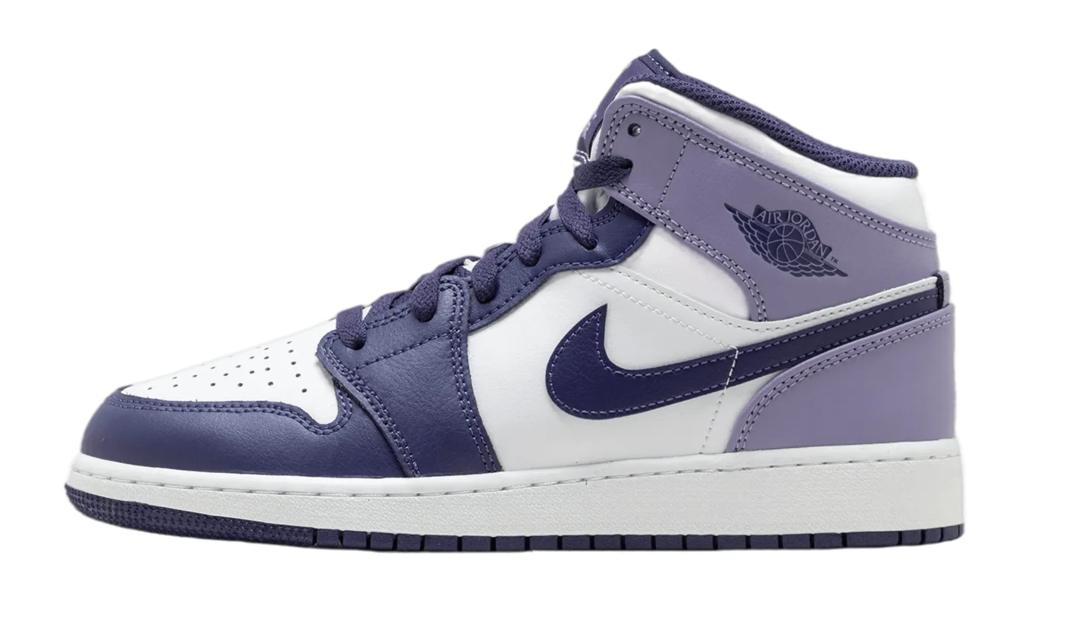 JORDAN 1 MID WHITE SKY J PURPLE (GS)