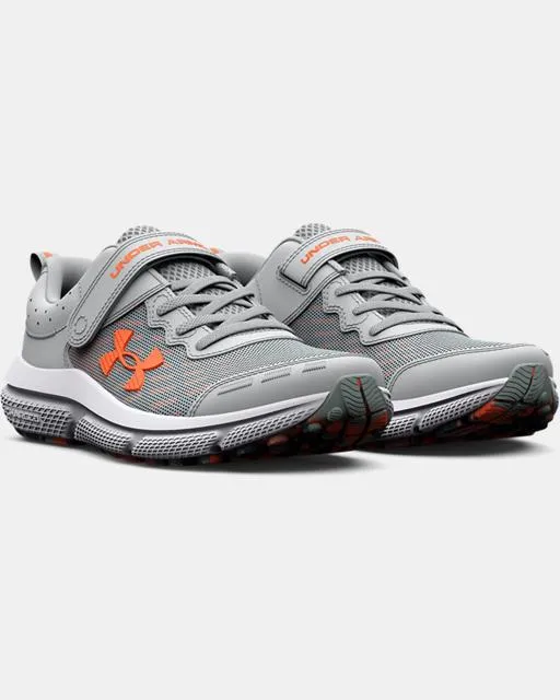 Kids' Pre-School UA Assert 10 AC Running Shoe - Mod Gray/Orange Blast