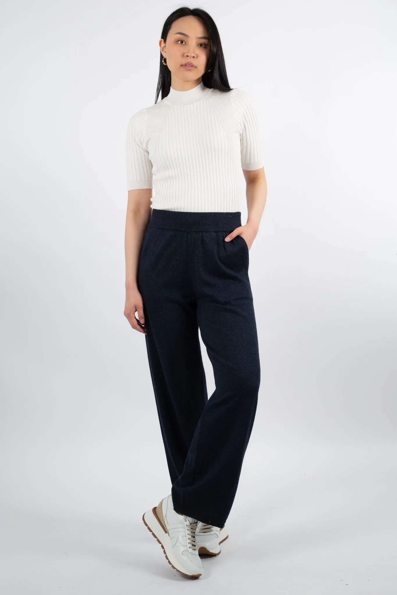 Meg Pants - Navy Melange