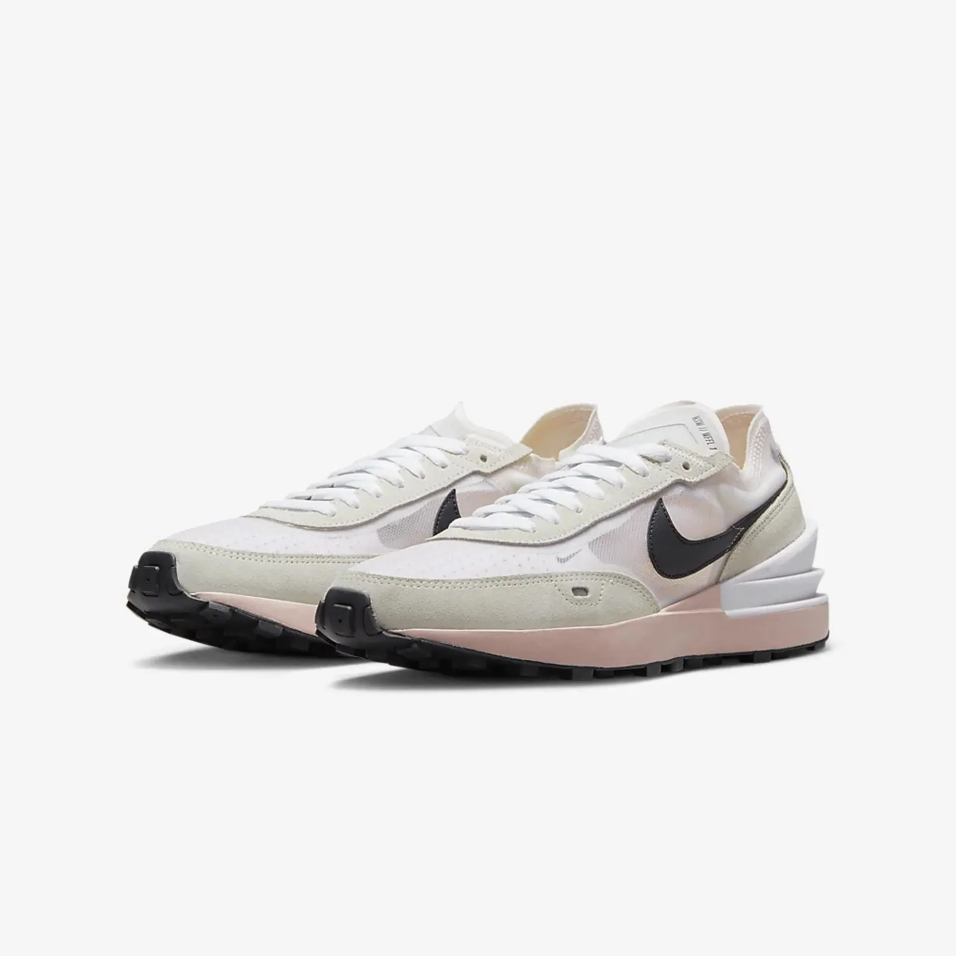 Nike | WMN'S WAFFLE ONE { WHITE/BLACK-PINK