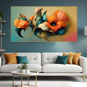 Noma Chrom Floral Wall Painting