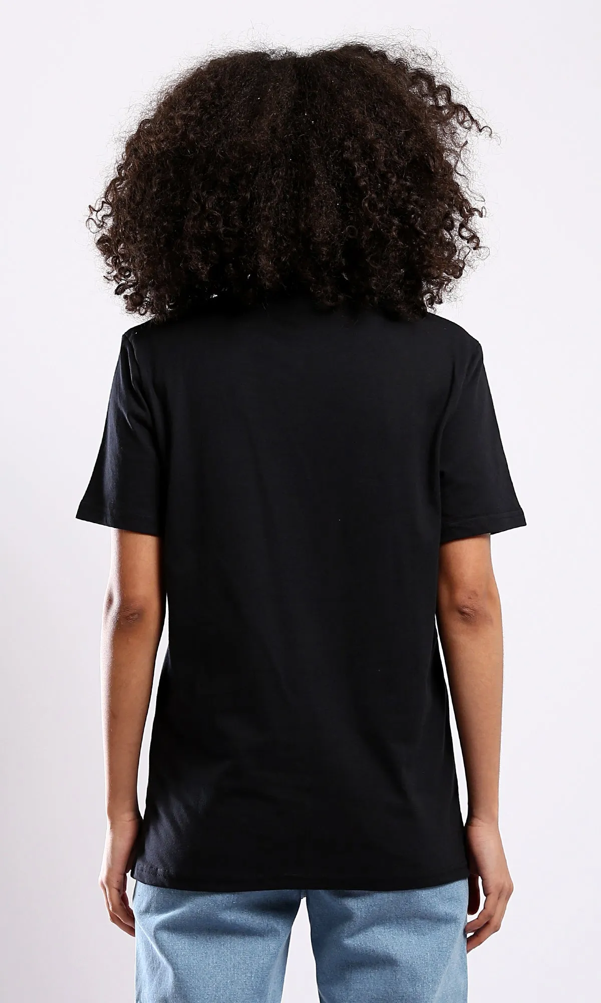 O178971 Slip On Printed "London" Black Printed Tee