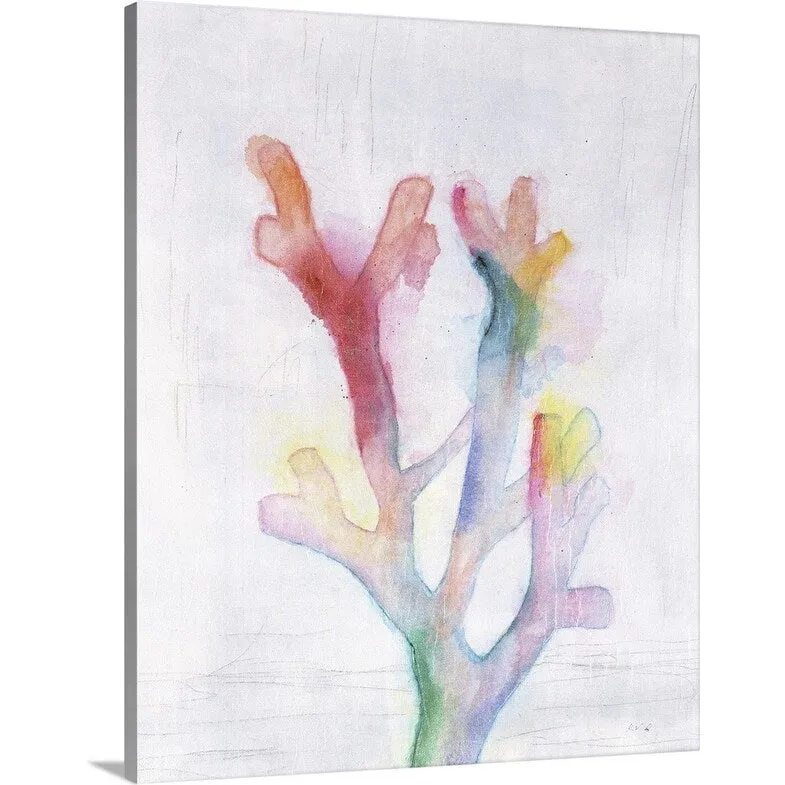 "Chromatic Coral II" Canvas Wall Art