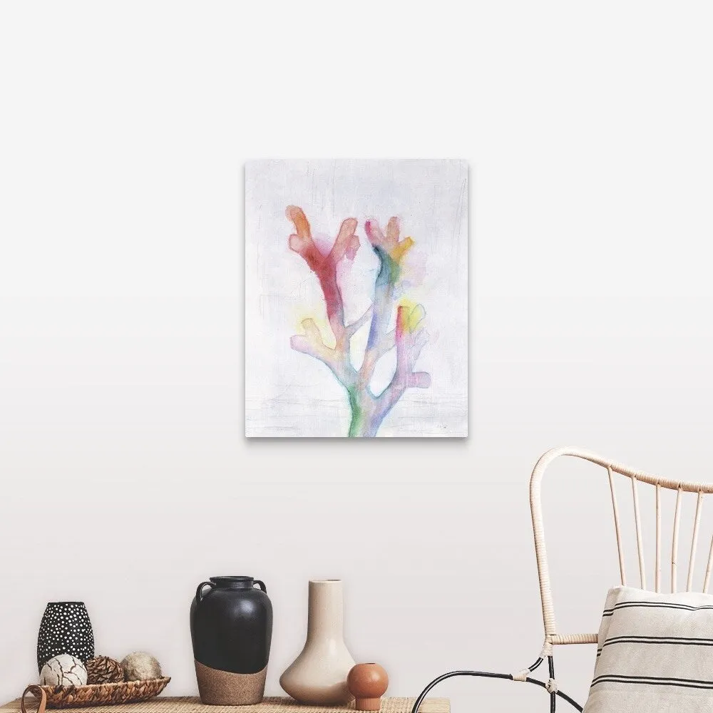 "Chromatic Coral II" Canvas Wall Art