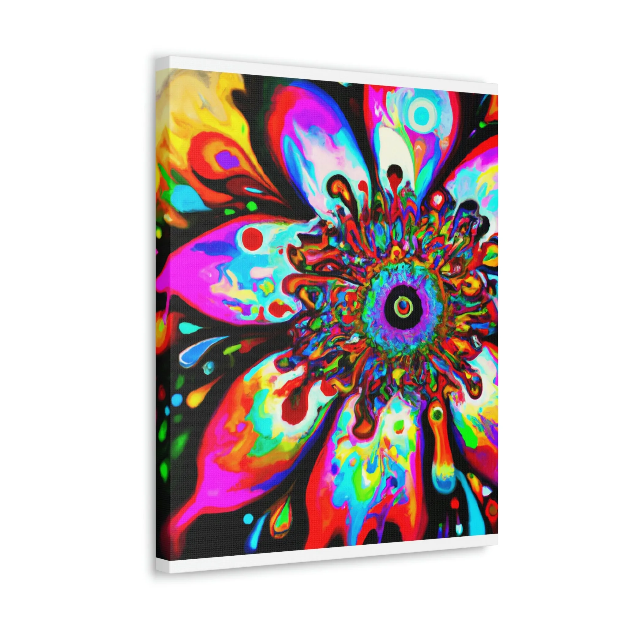 Rainbow Blooms - Canvas