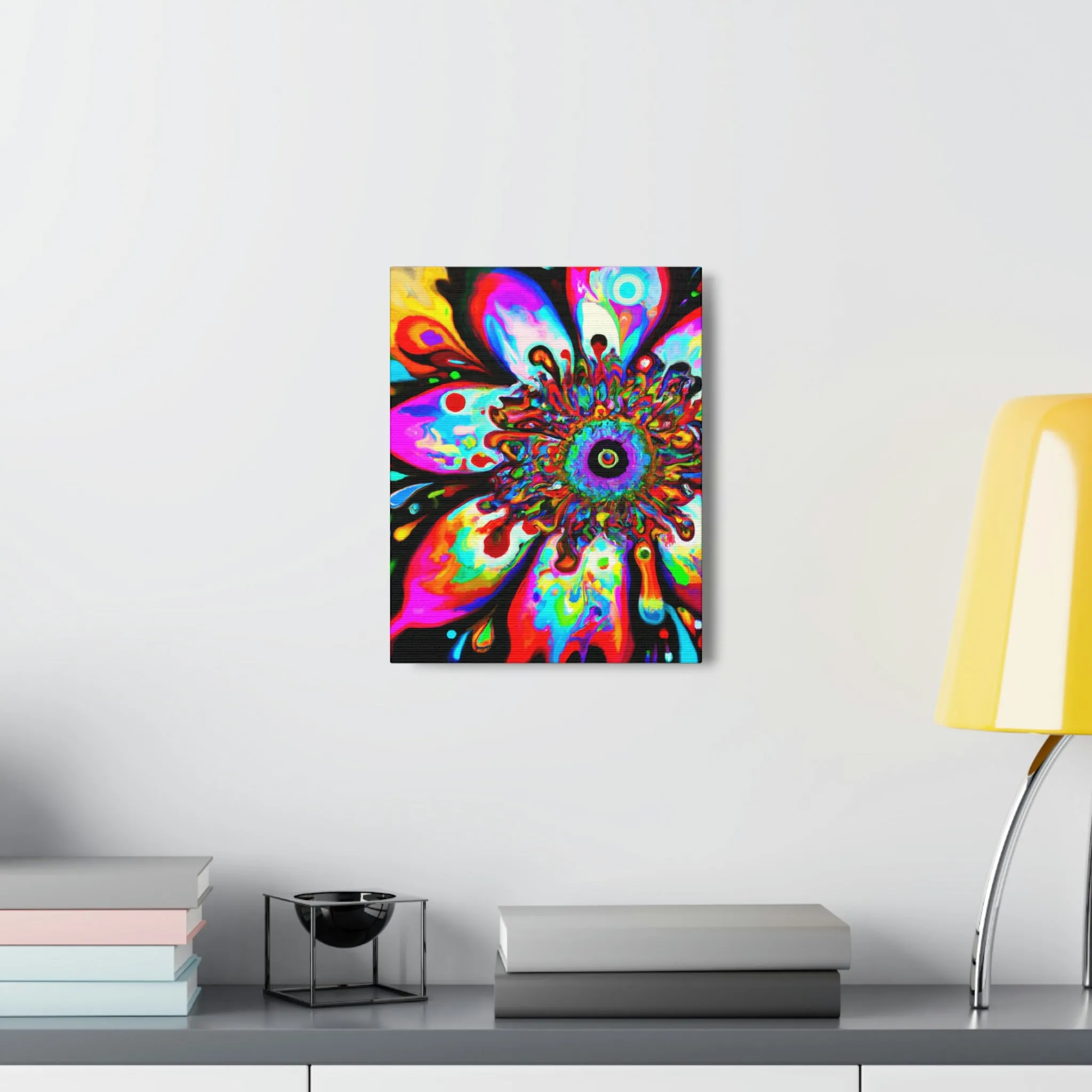 Rainbow Blooms - Canvas