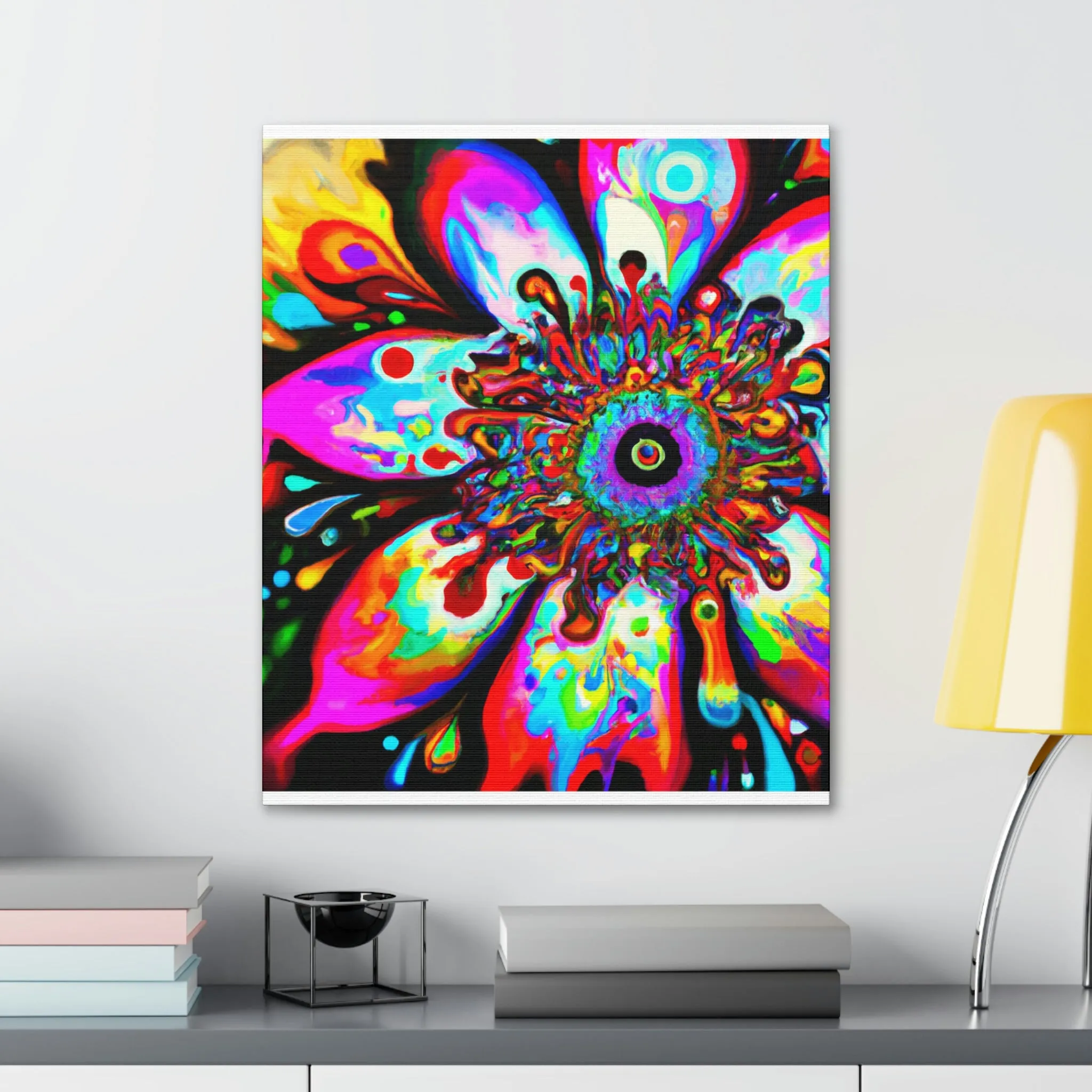 Rainbow Blooms - Canvas