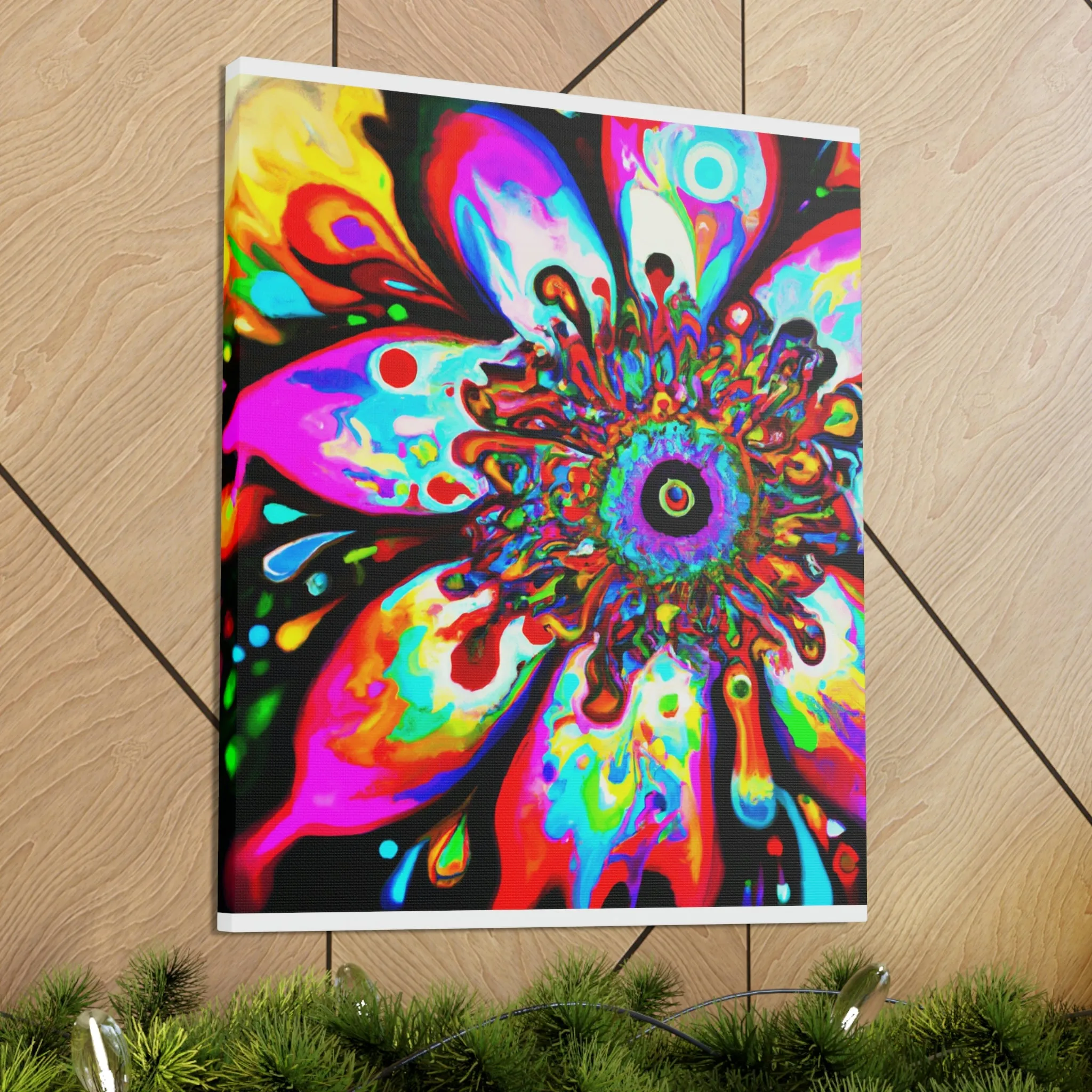 Rainbow Blooms - Canvas