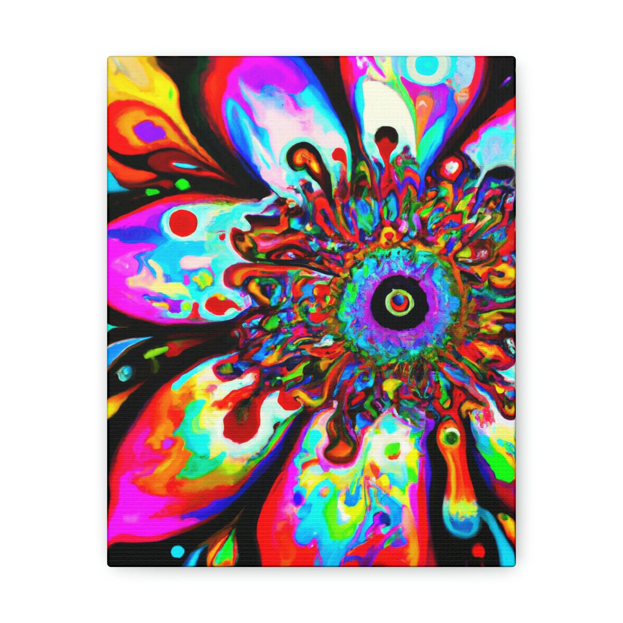 Rainbow Blooms - Canvas