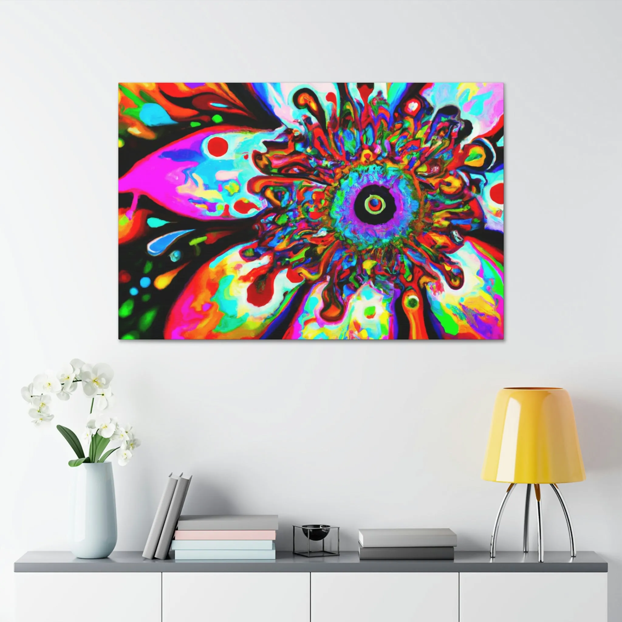 Rainbow Blooms - Canvas