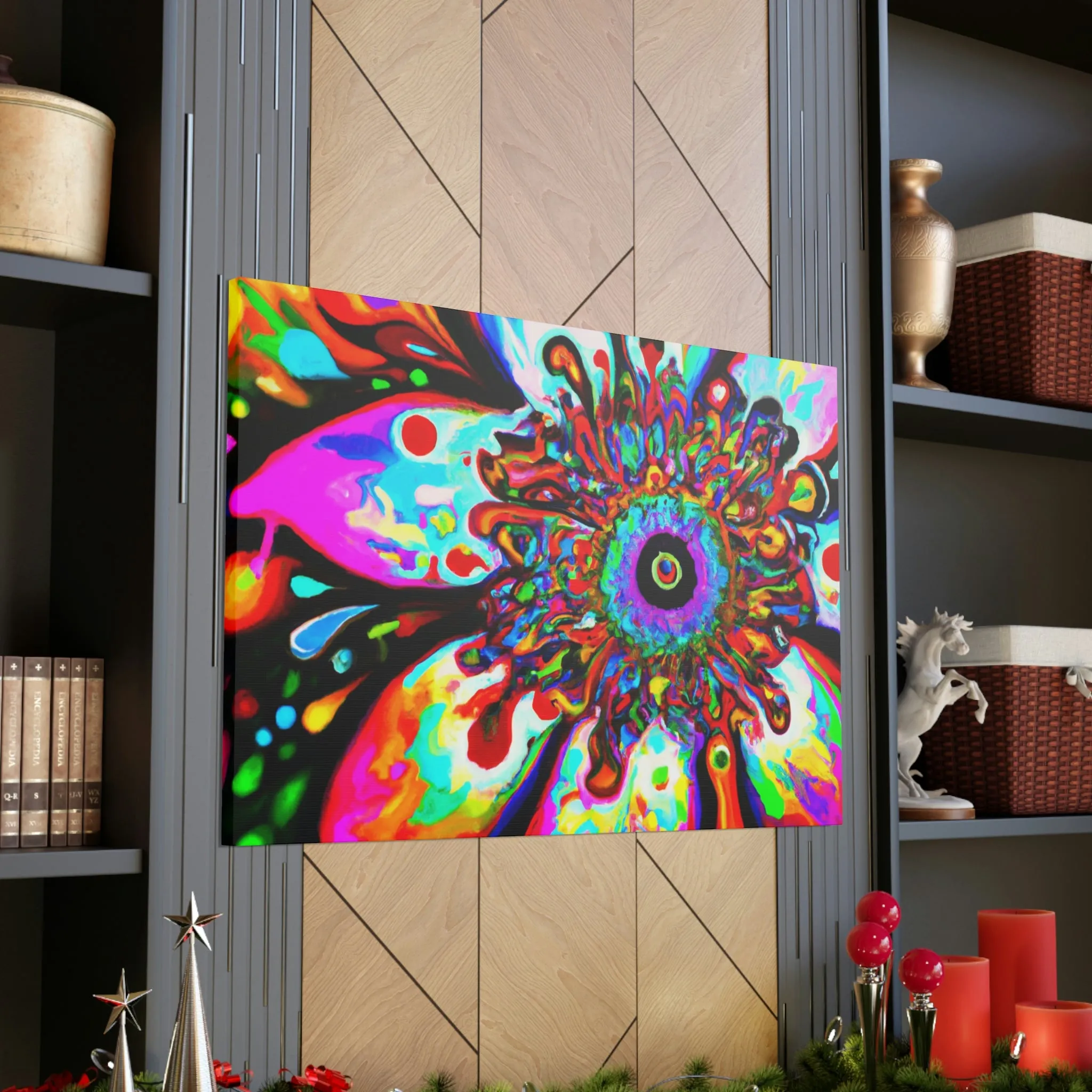 Rainbow Blooms - Canvas