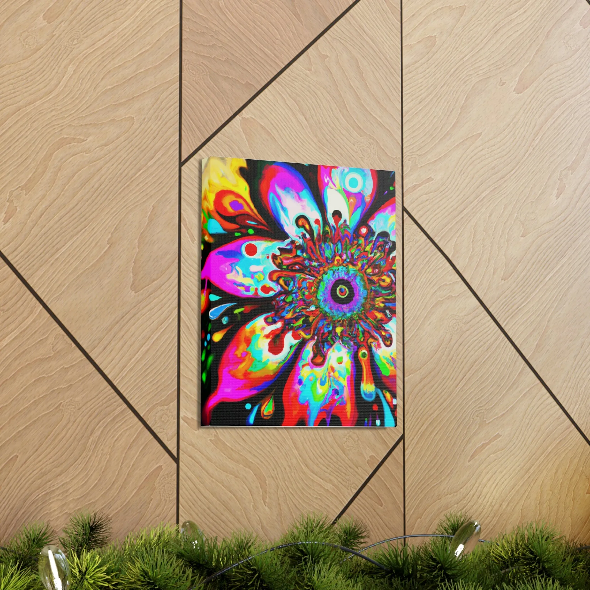 Rainbow Blooms - Canvas