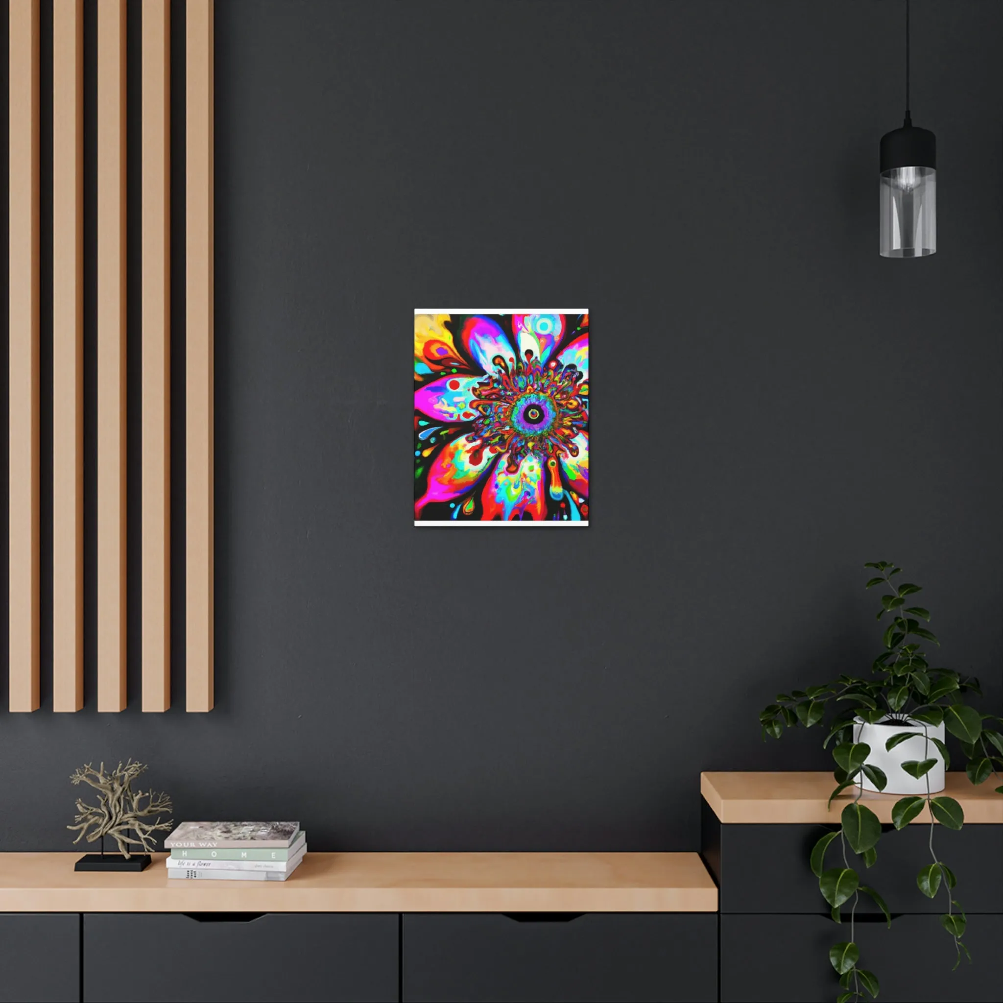 Rainbow Blooms - Canvas