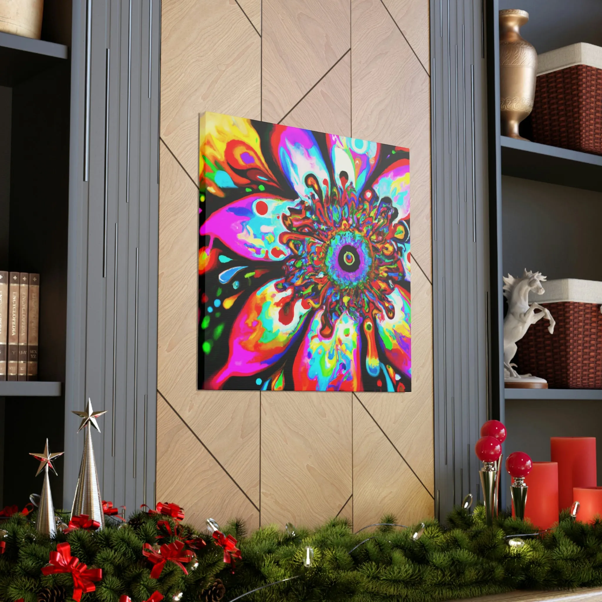 Rainbow Blooms - Canvas