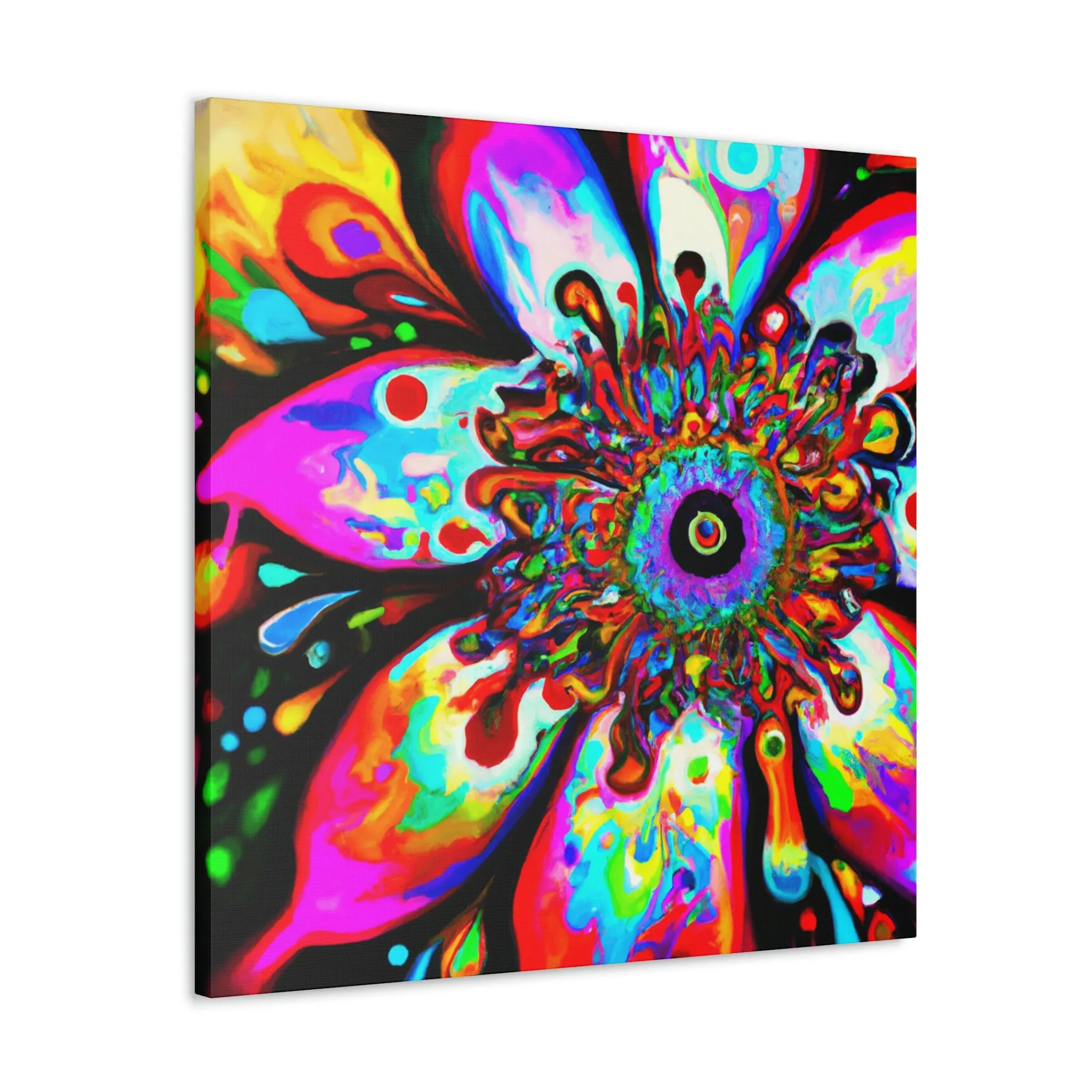 Rainbow Blooms - Canvas