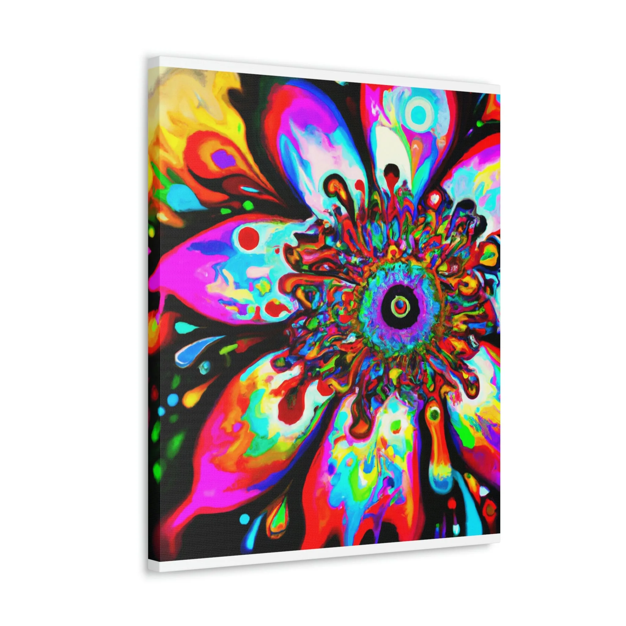 Rainbow Blooms - Canvas