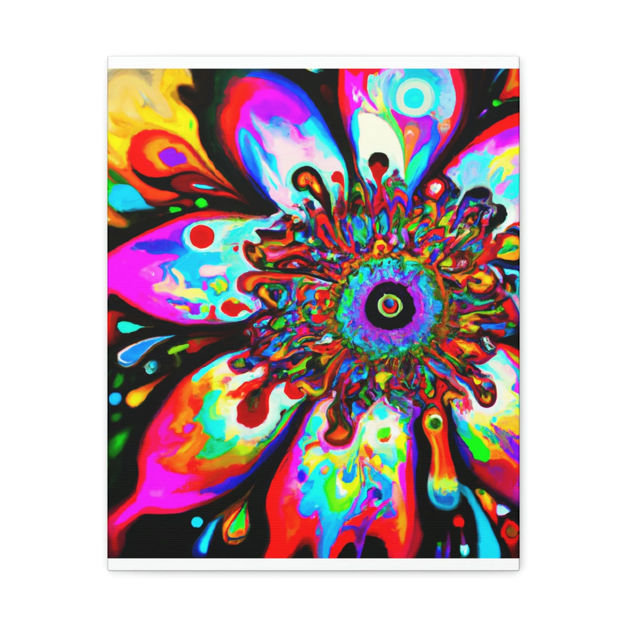 Rainbow Blooms - Canvas