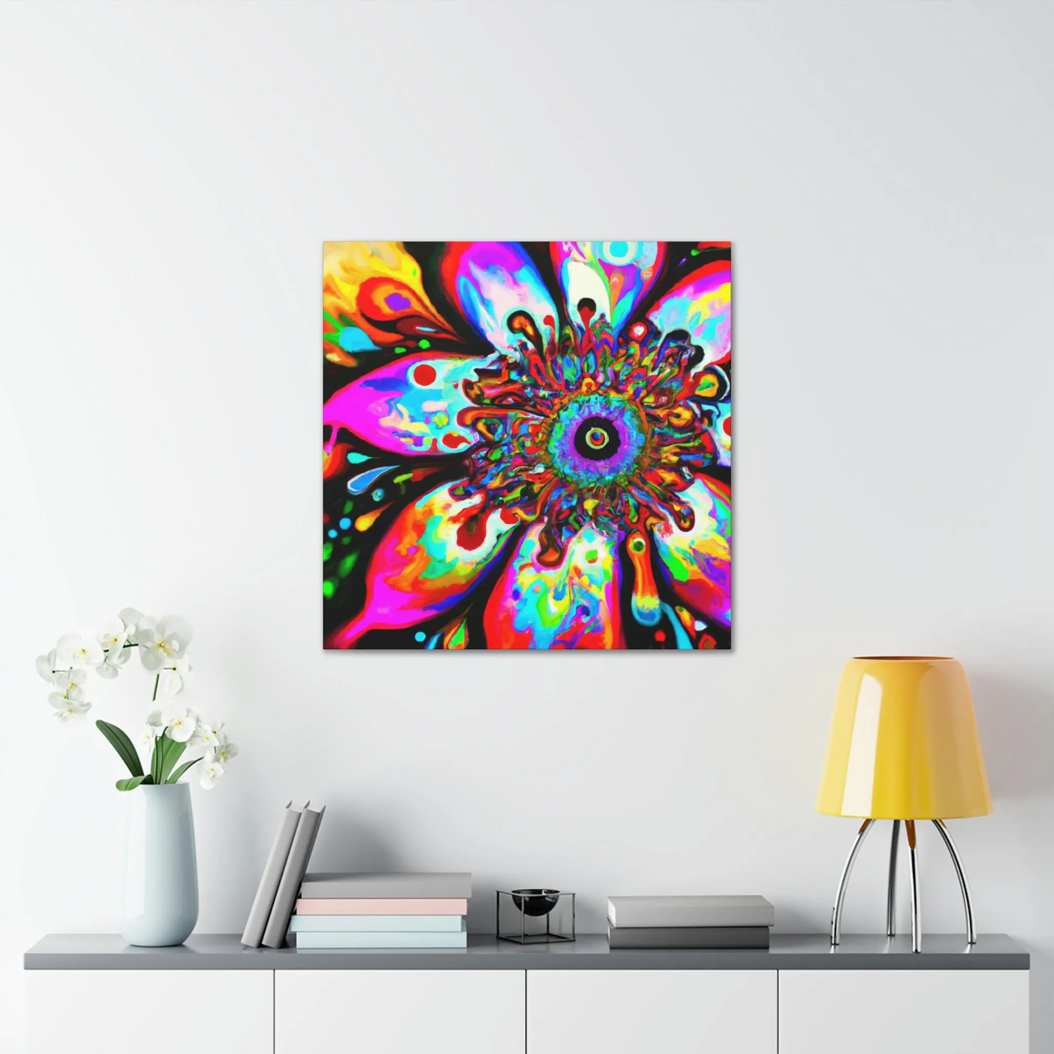 Rainbow Blooms - Canvas