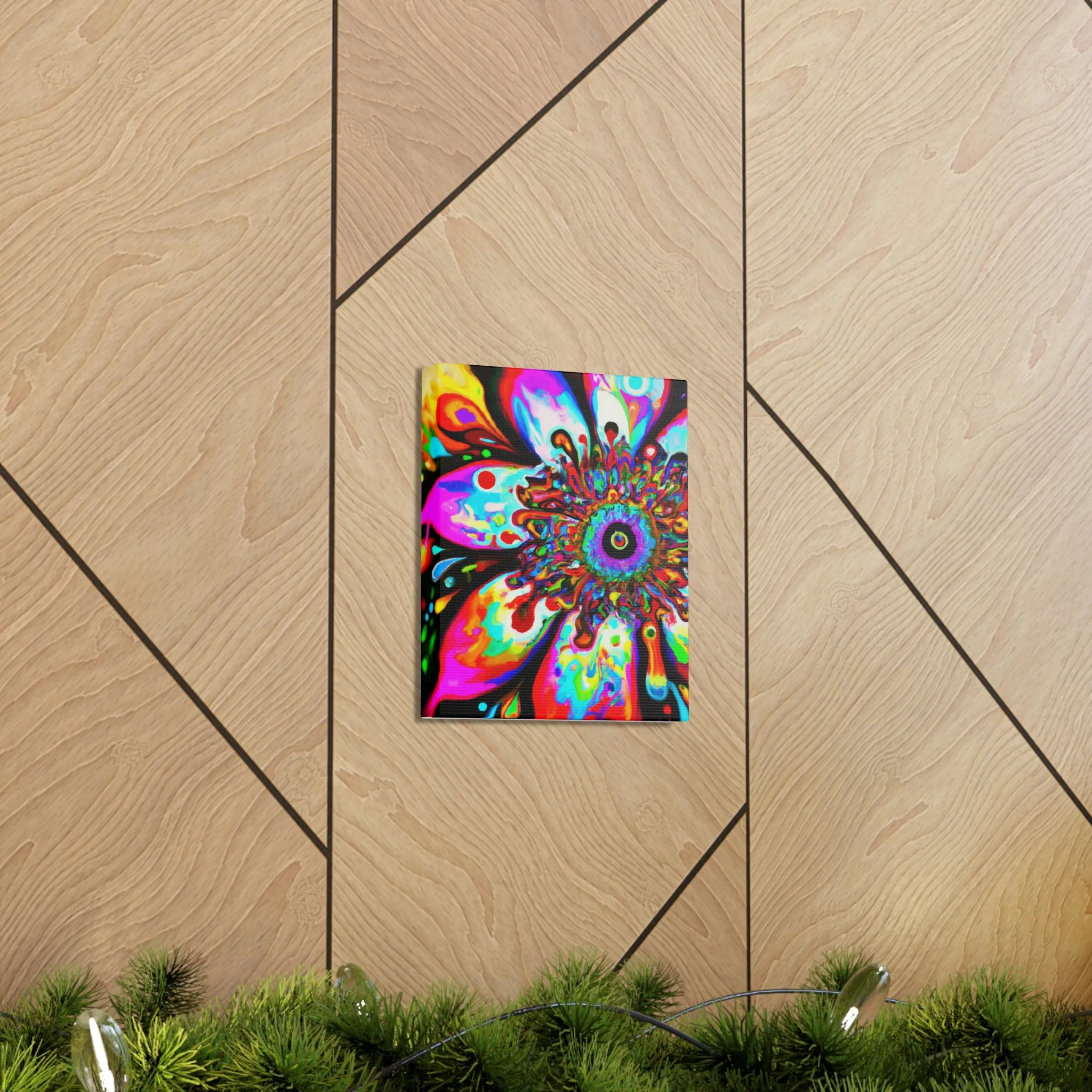 Rainbow Blooms - Canvas