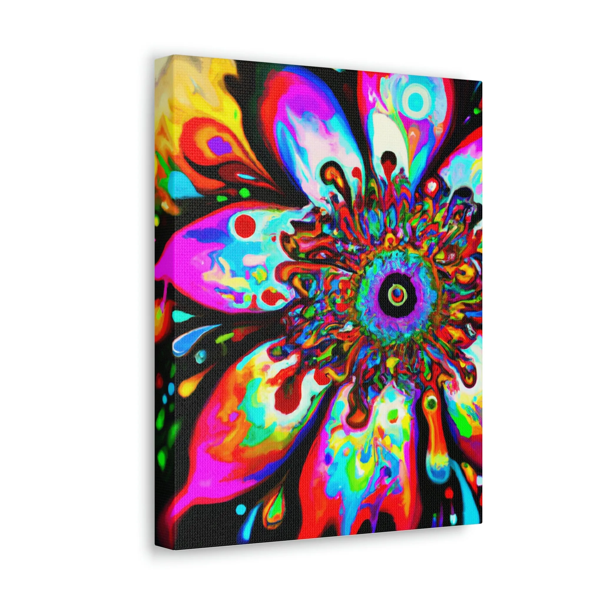 Rainbow Blooms - Canvas