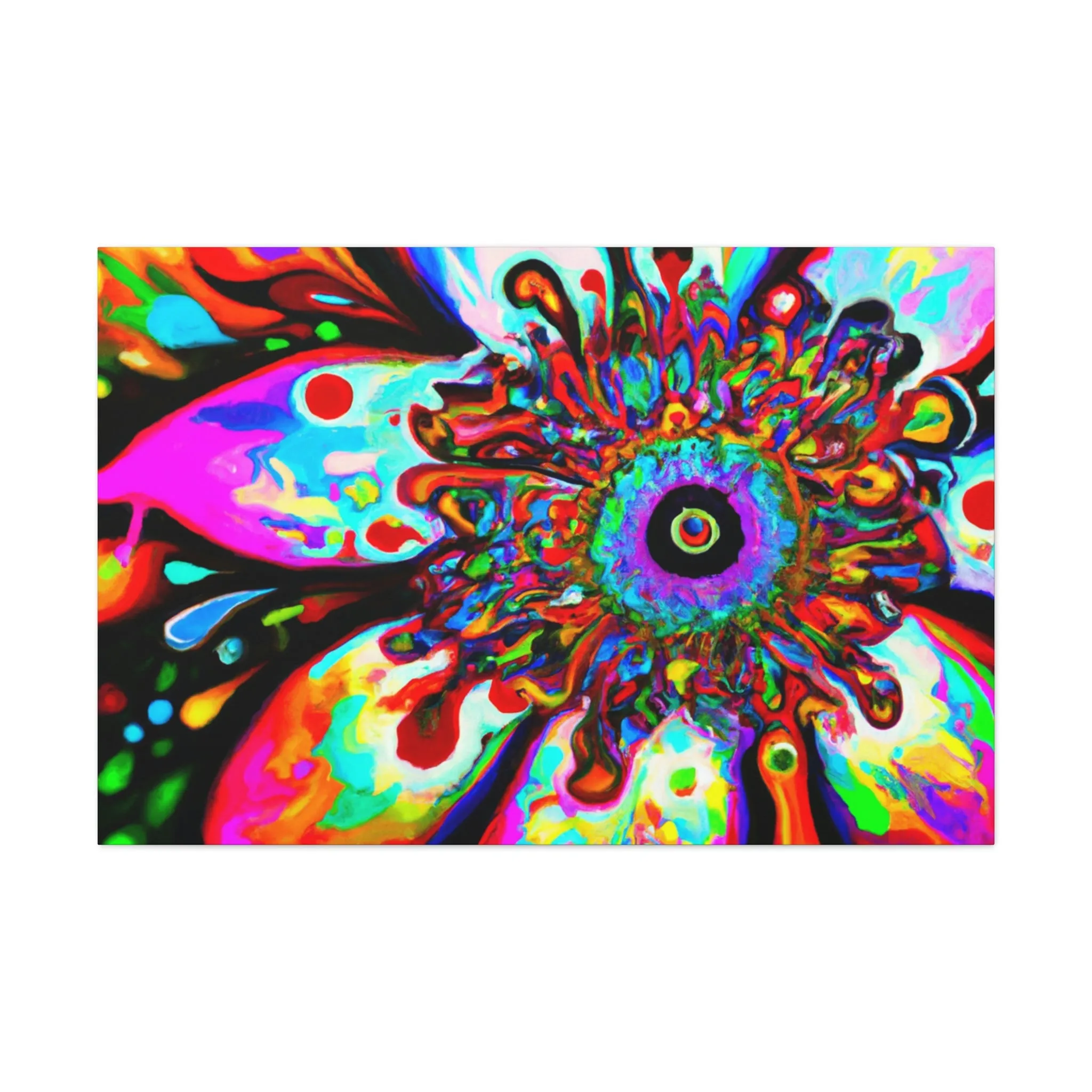 Rainbow Blooms - Canvas