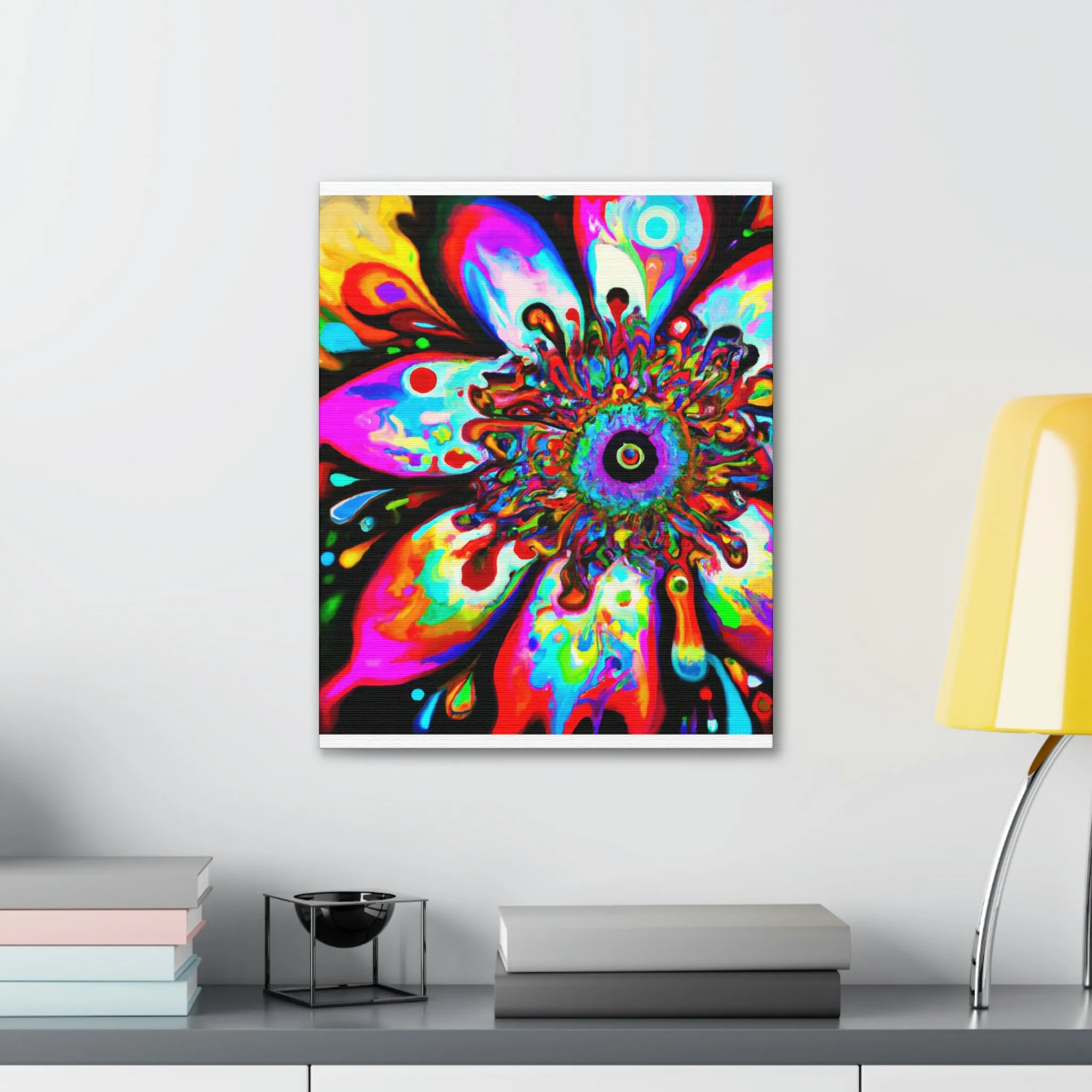 Rainbow Blooms - Canvas