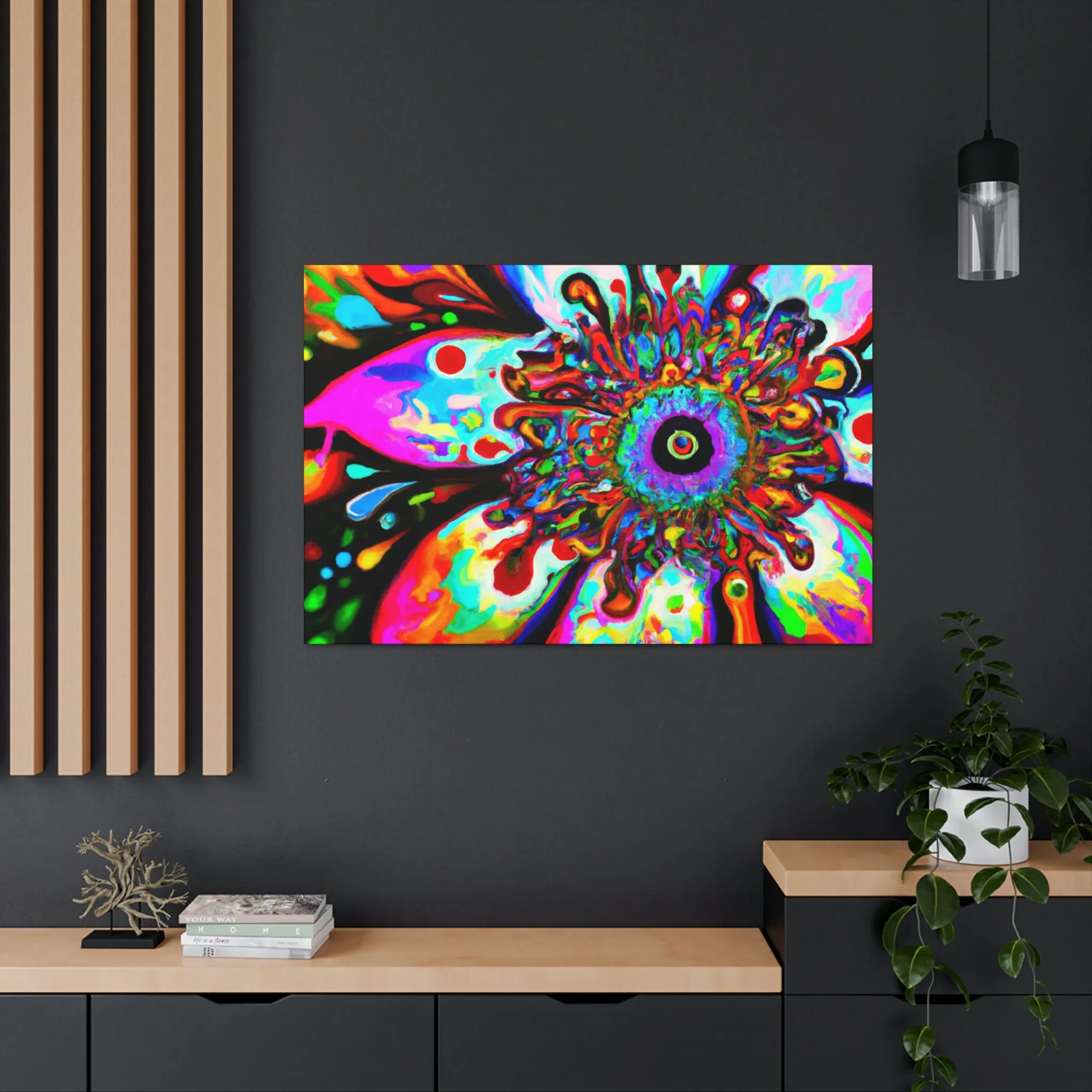 Rainbow Blooms - Canvas