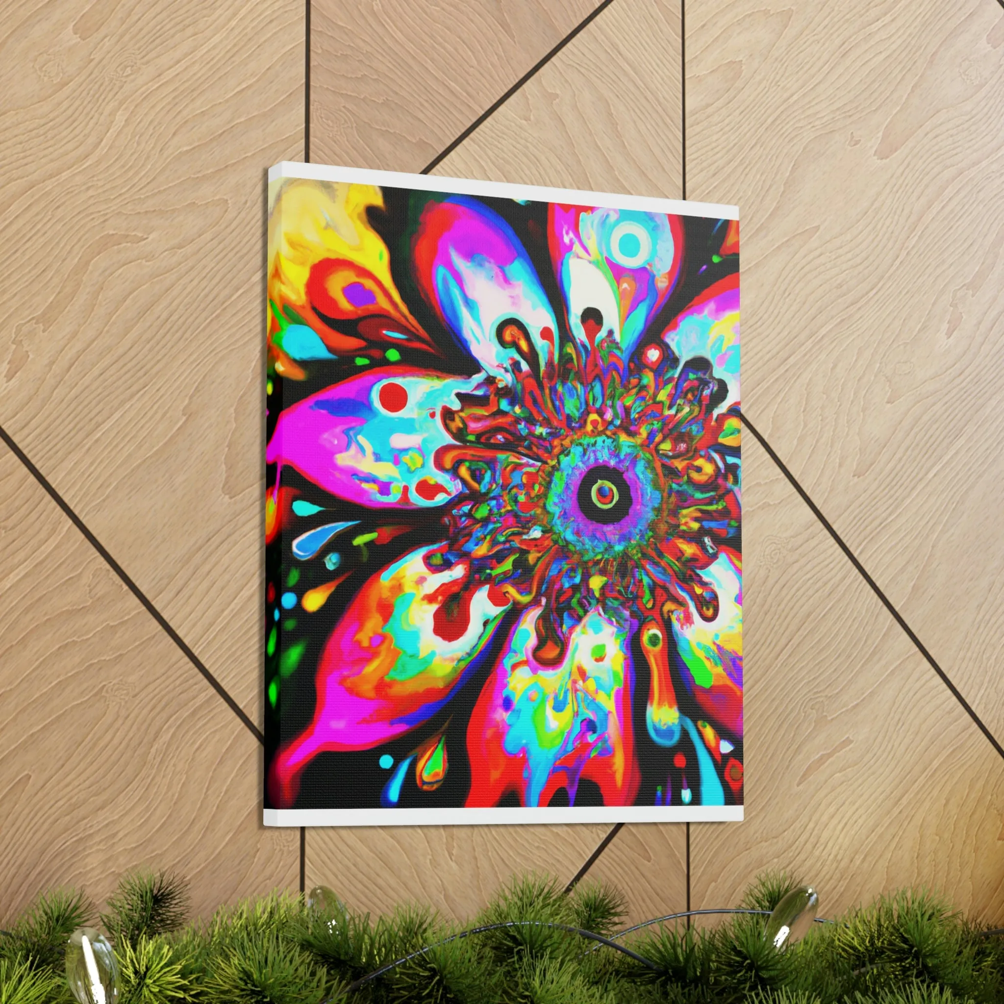 Rainbow Blooms - Canvas