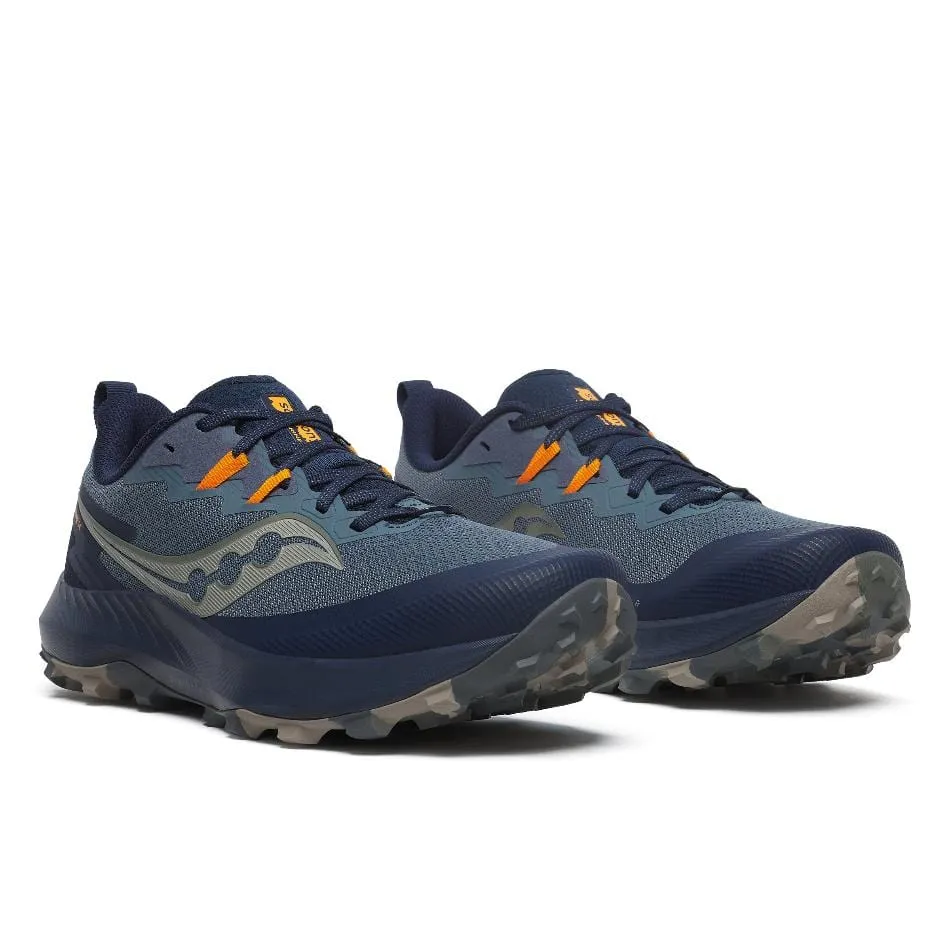 Saucony Men's Peregrine 14 Trail Running Shoes in Dusk/Navy AW24