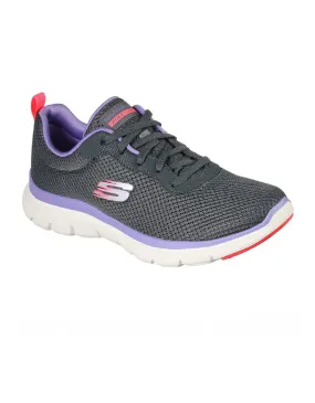 Skechers 149303 CCPR Charcoal Purple Flex Appeal 4.0 - Brilliant View