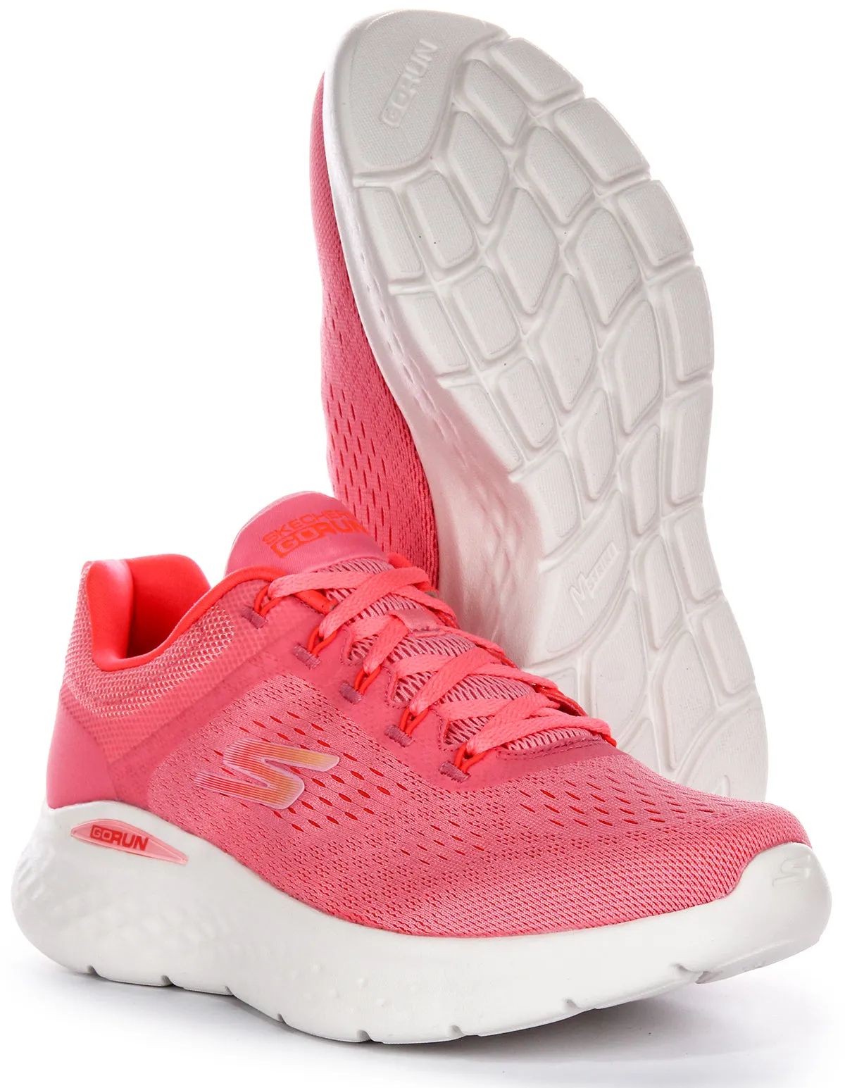 Skechers Go Run Lite Trainers In Pink For Women