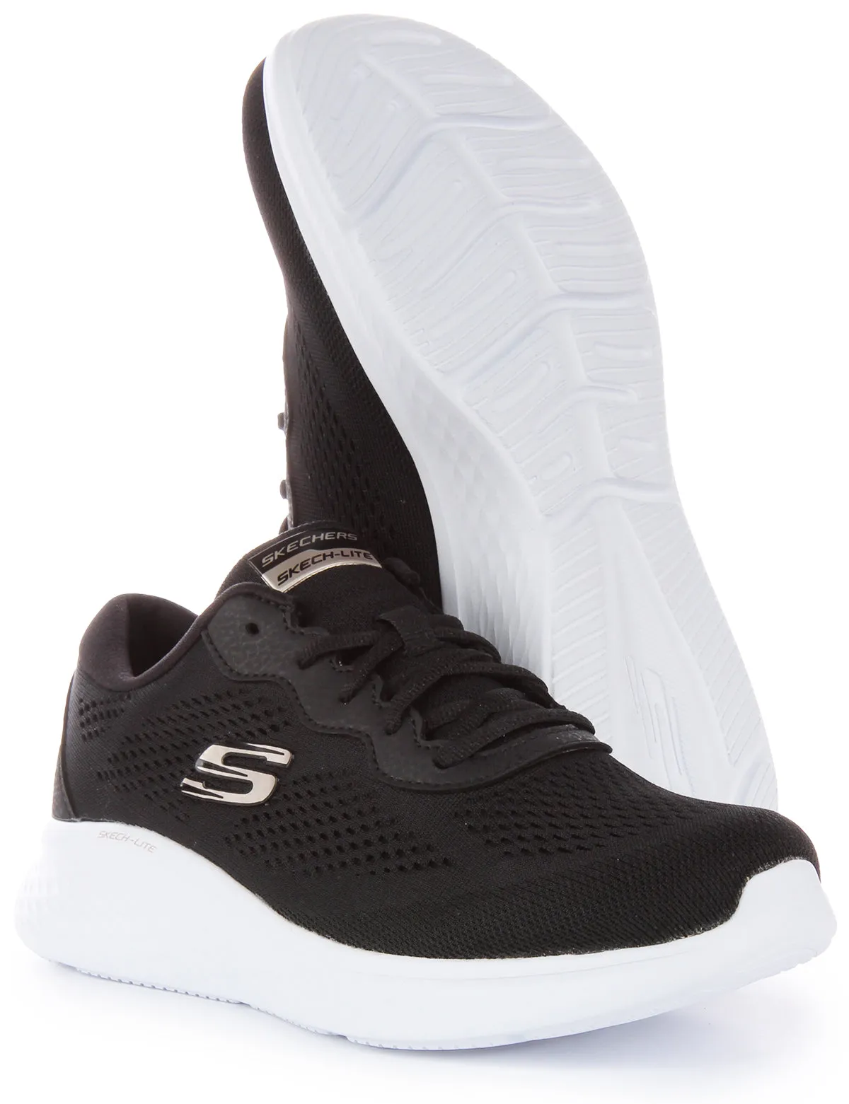 Skechers Skech Lite Pro In Black White For Women