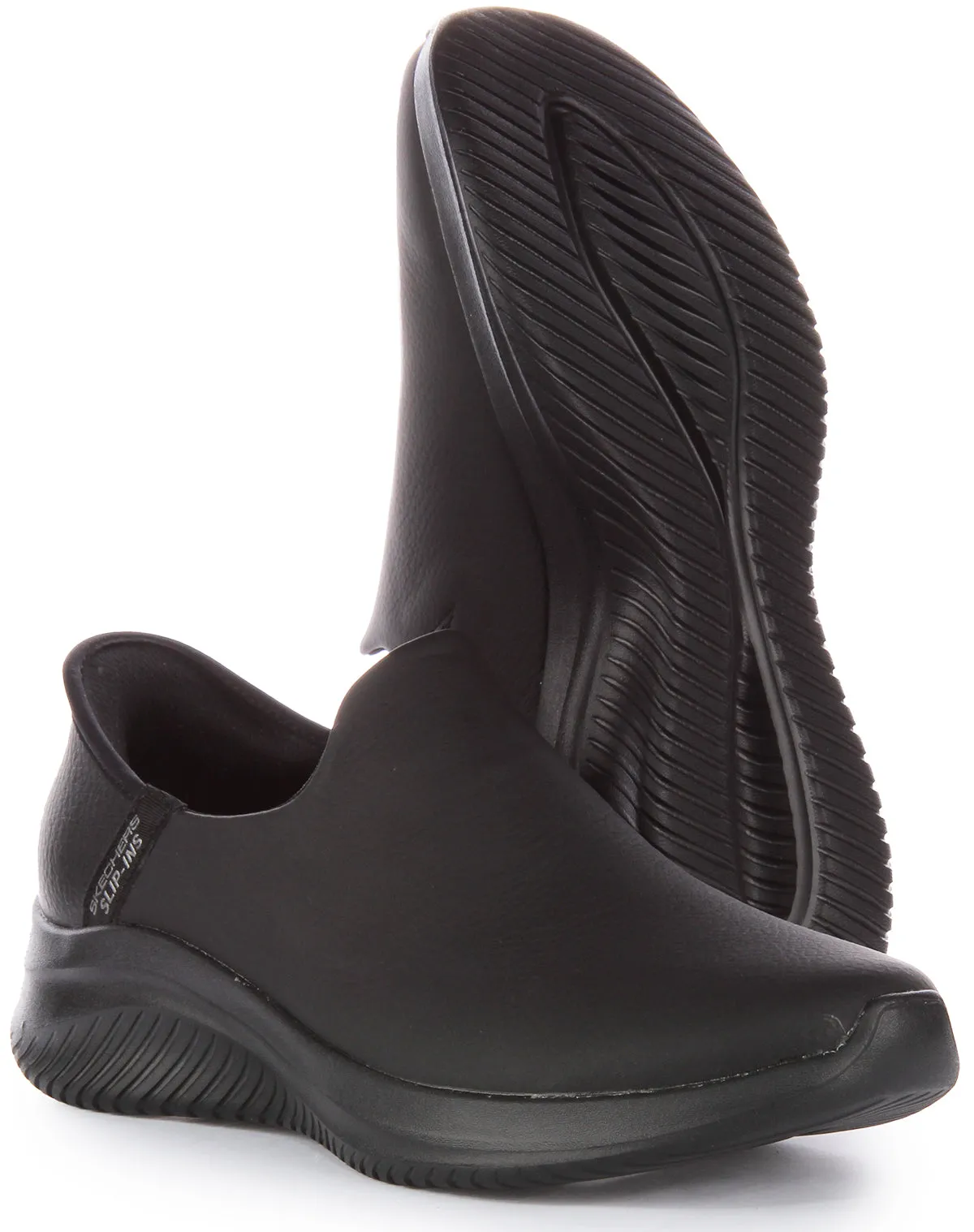 Skechers Ultra Flex 3.0 In Black Black For Women