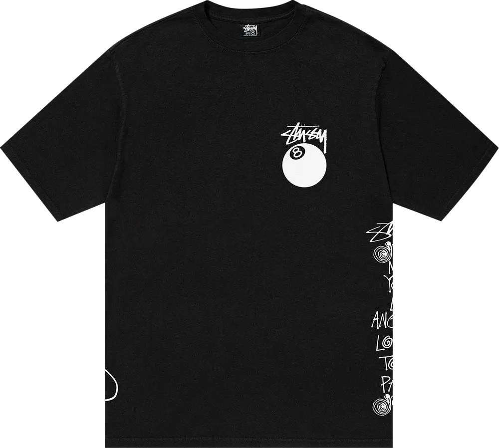 Stussy Test Strike Pigment Dyed Tee Black