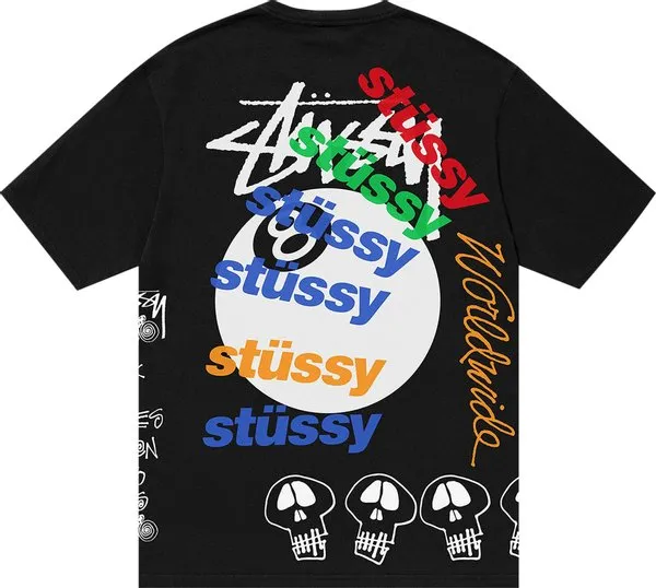 Stussy Test Strike Pigment Dyed Tee Black