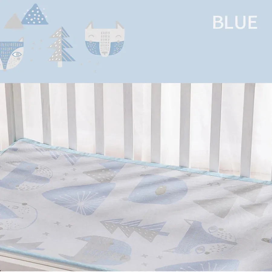 Sunveno Baby Mattress Protector Multipurpose Mat - M (Blue)