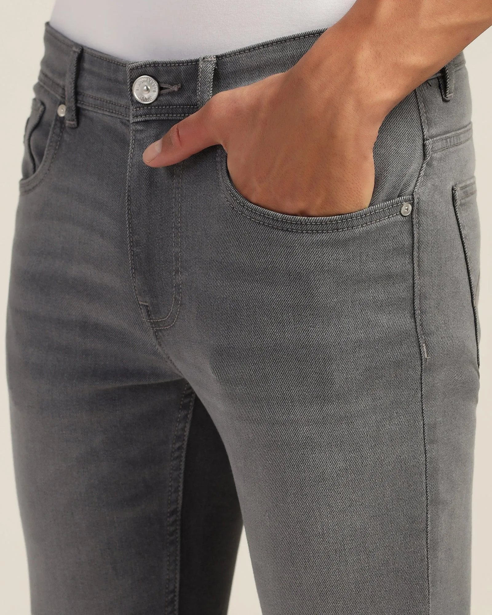 Super Clean Slim Yonk Fit Grey Jeans - Benito