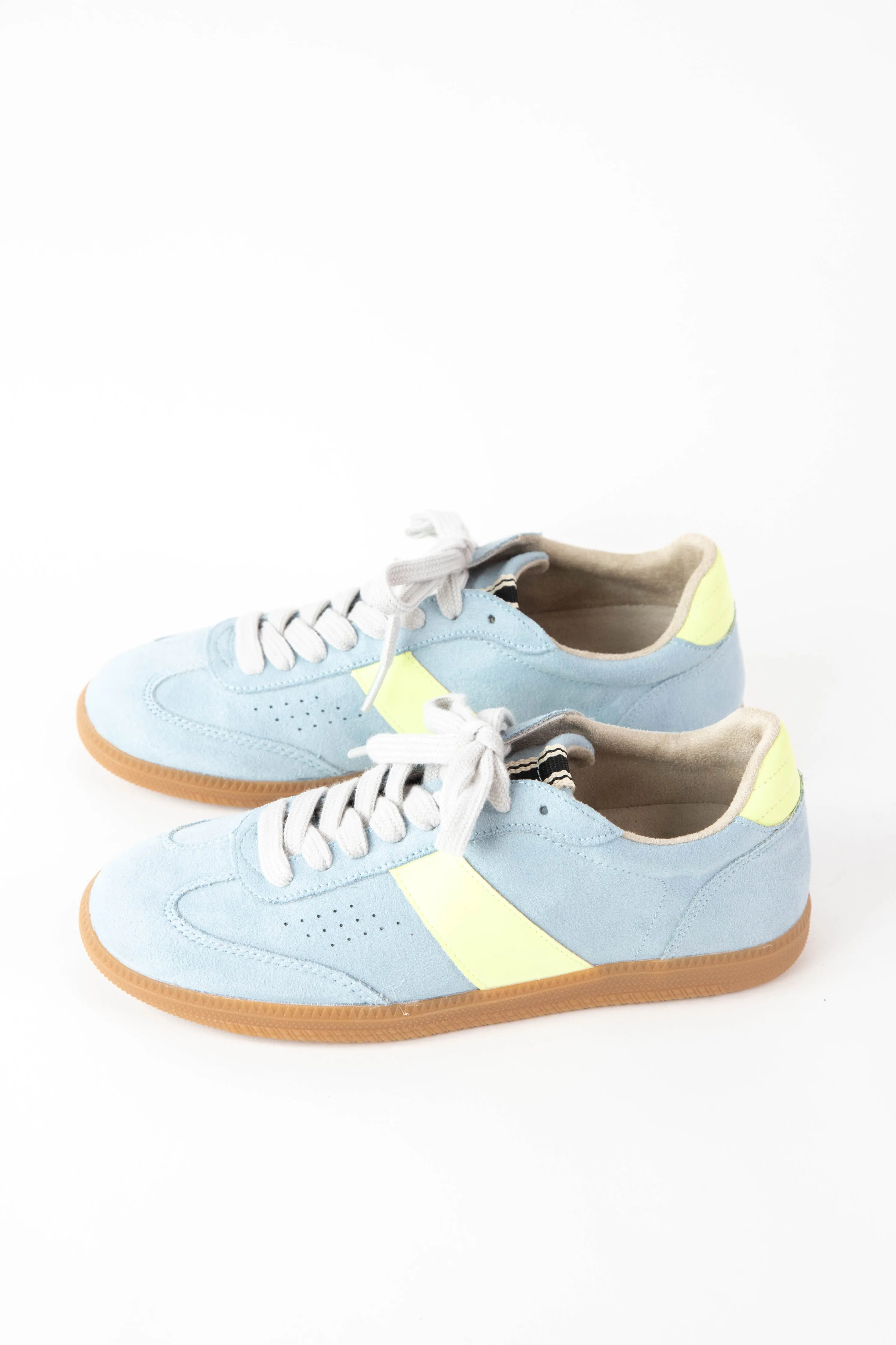 Sydney Suede Stripe Sneaker, Light Blue | ShuShop